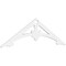 Ekena Millwork Pitch Sellek Architectural Grade PVC Gable Pediment, 72"W x 21"H x 1"P (7/12) GPP072X021X100SLK - alternate 1